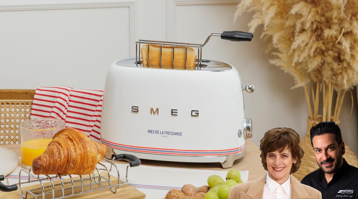 En cuisine avec les accessoires SMEG et Inès de la Fressange