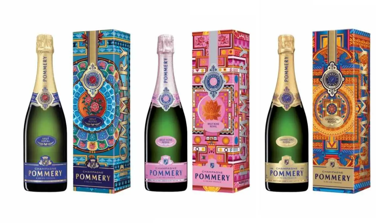 Pommery et ses étuis Mandala