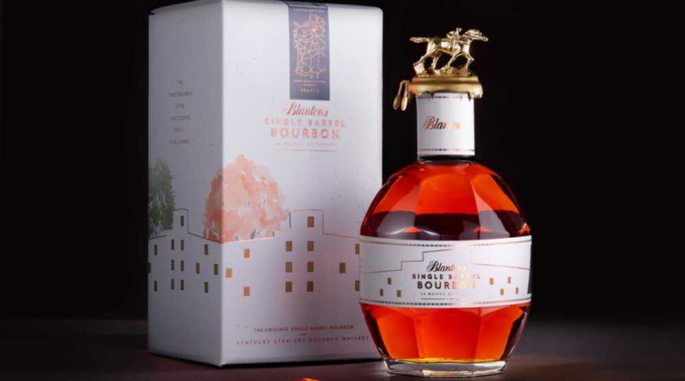 Bouteille de whisky Blanton's avec son coffret