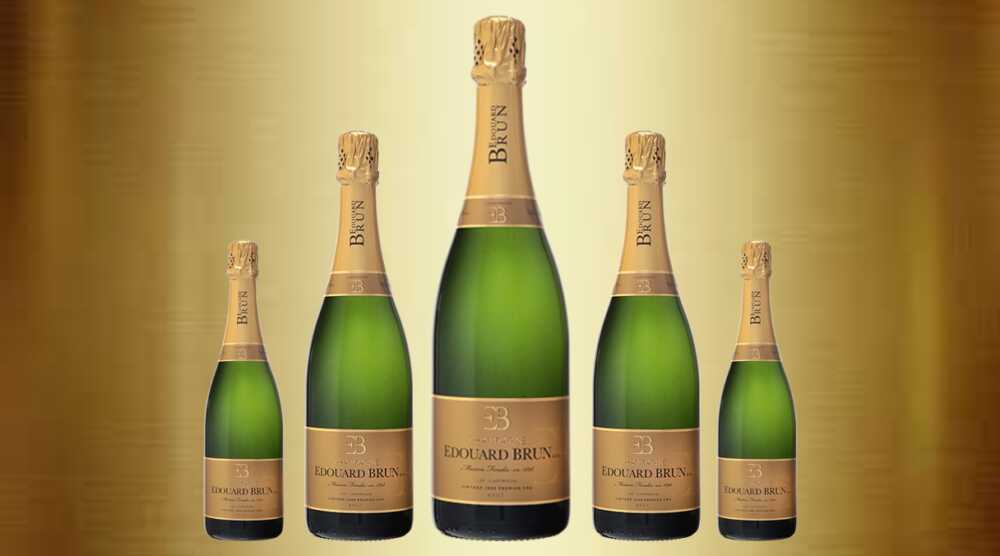 Champagne Édouard Brun Vintage 2012 bouteilles de toutes tailles