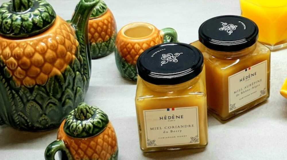 Miel Hélène théière et tasses à thé