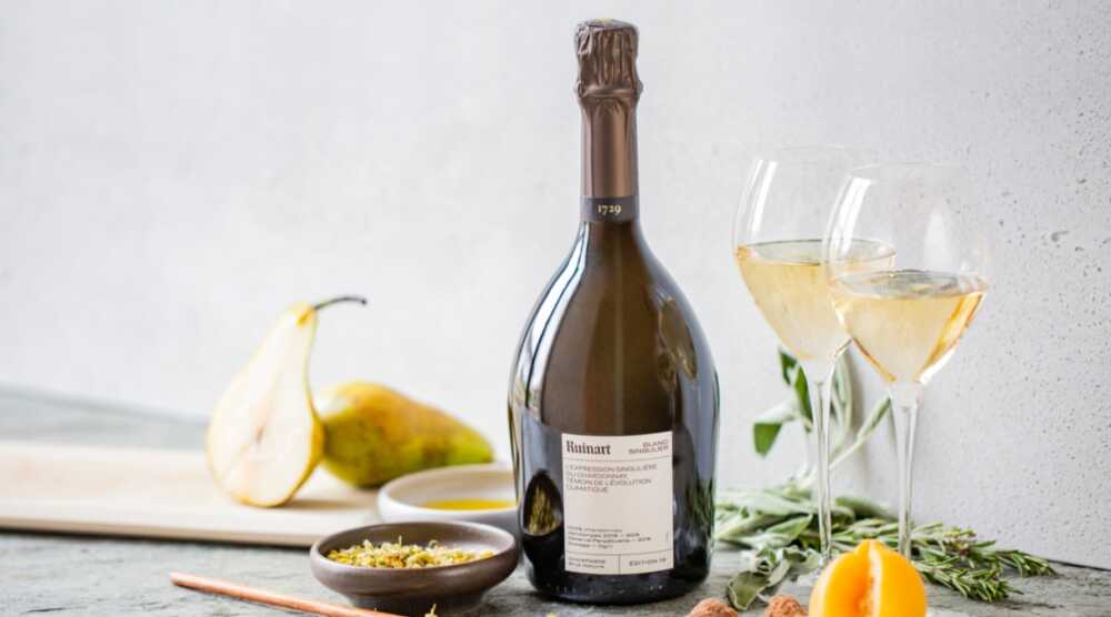 chardonnay bouteille de champagne Ruinart