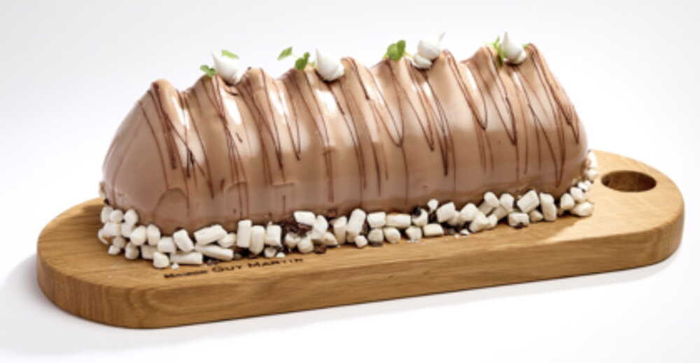 Bûche marrons cassis Guy Martin