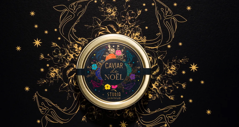 réveillon raffiné Caviar de Noël Sturia