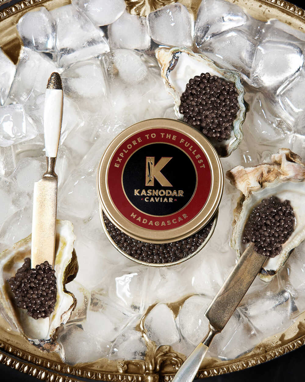 réveillon raffiné Kasnodar caviar