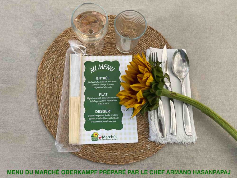 marchés menu
