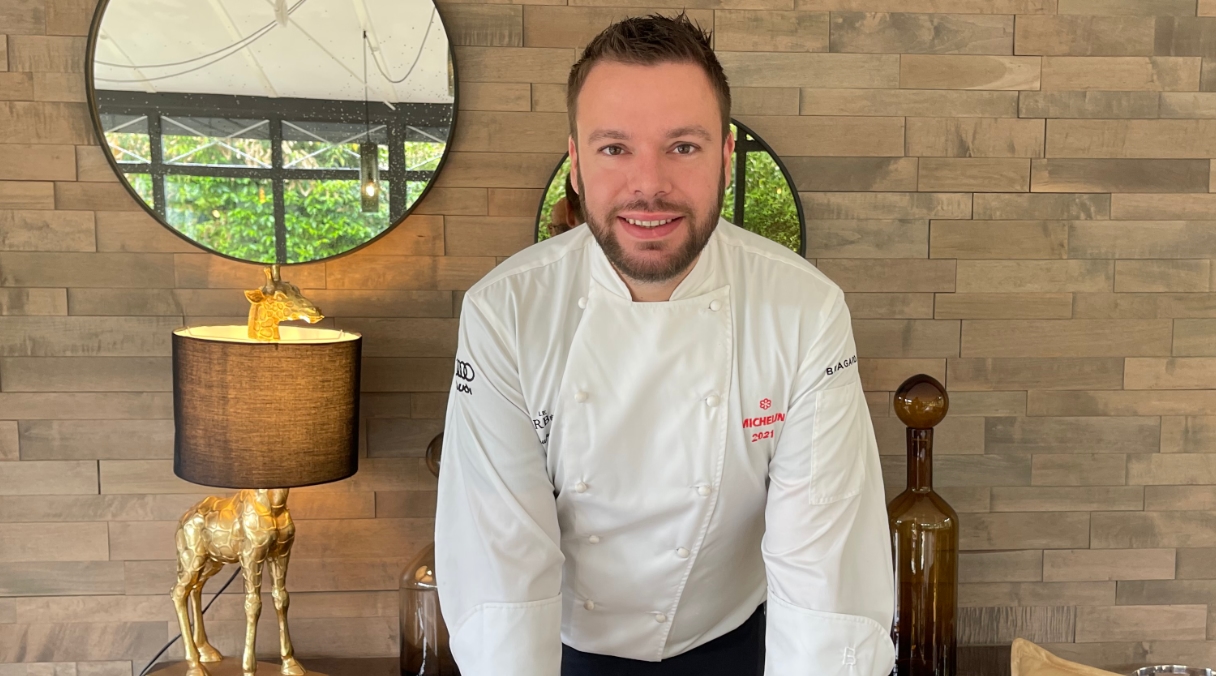 Avec Guillaume Guibet, chef étoilé du Domaine de Verbois