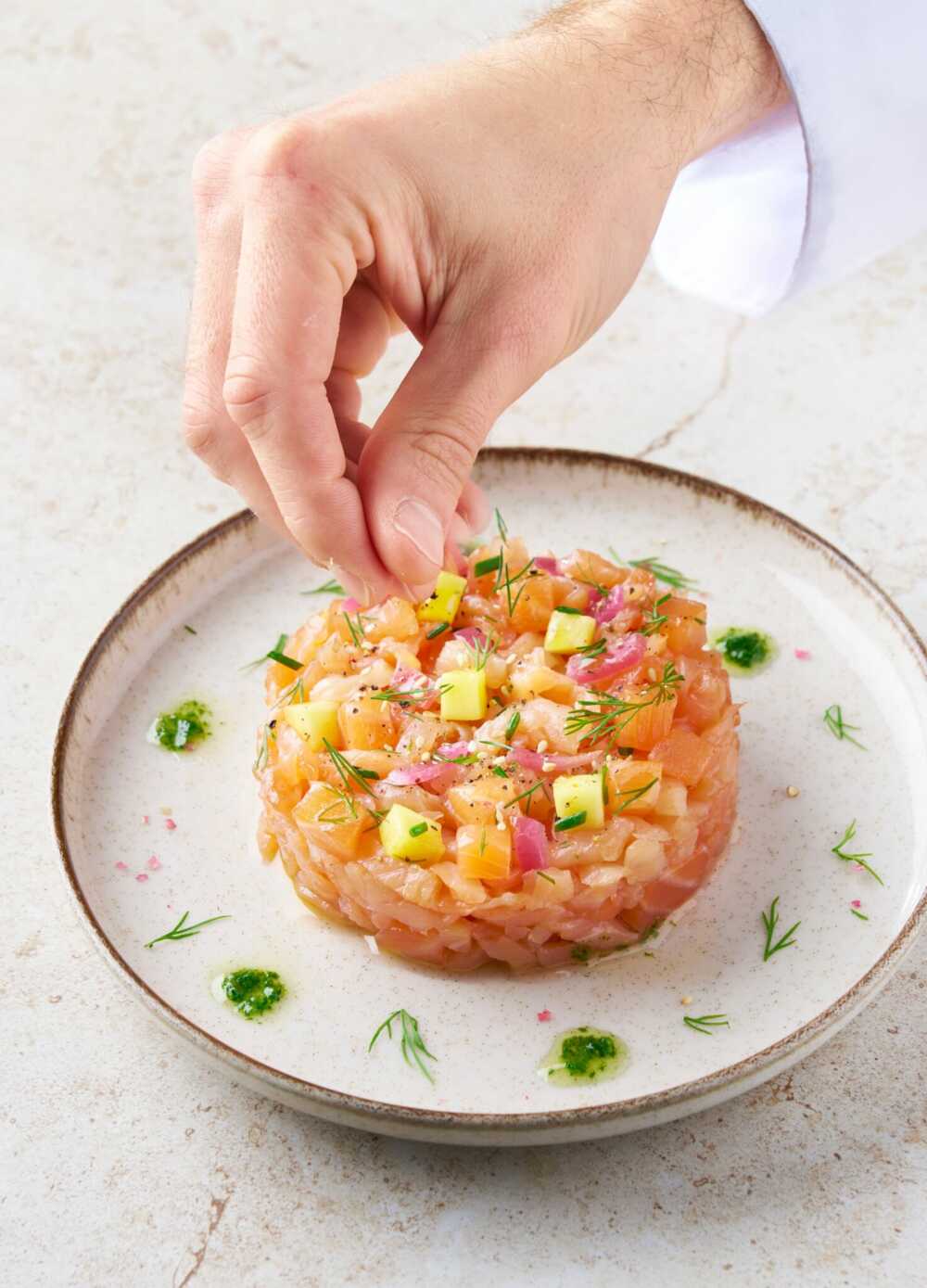 produits de la mer tartare de poisson