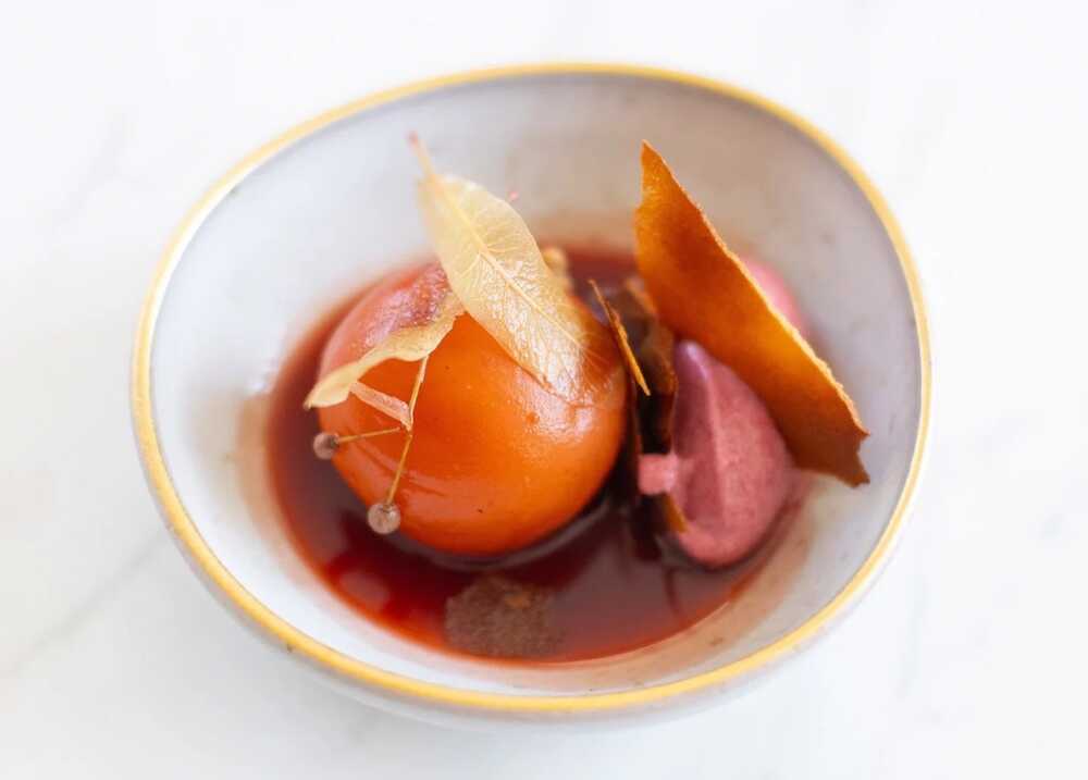 Père & Fils dessert pêche