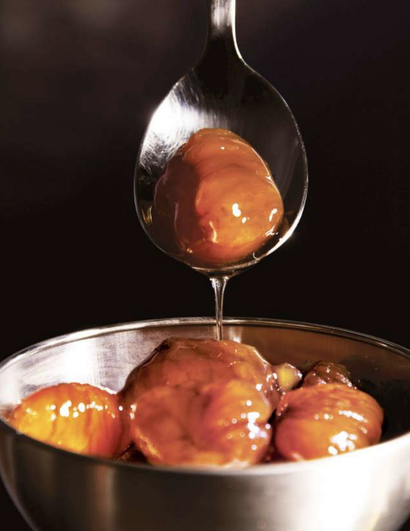 marrons glacés au sirop