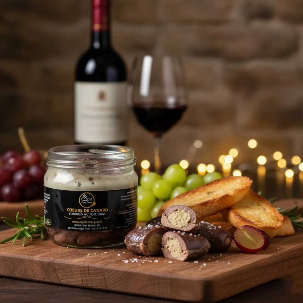 signature festive cœurs de canard