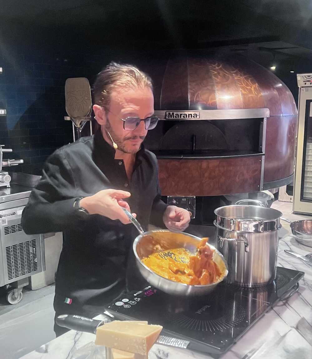 Préparation des pâtes Maestria e Basta