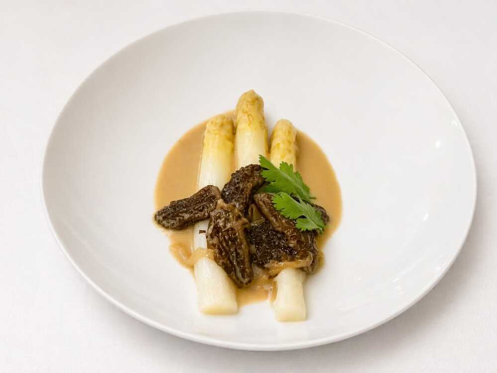 Christophe Leroy asperges aux morilles