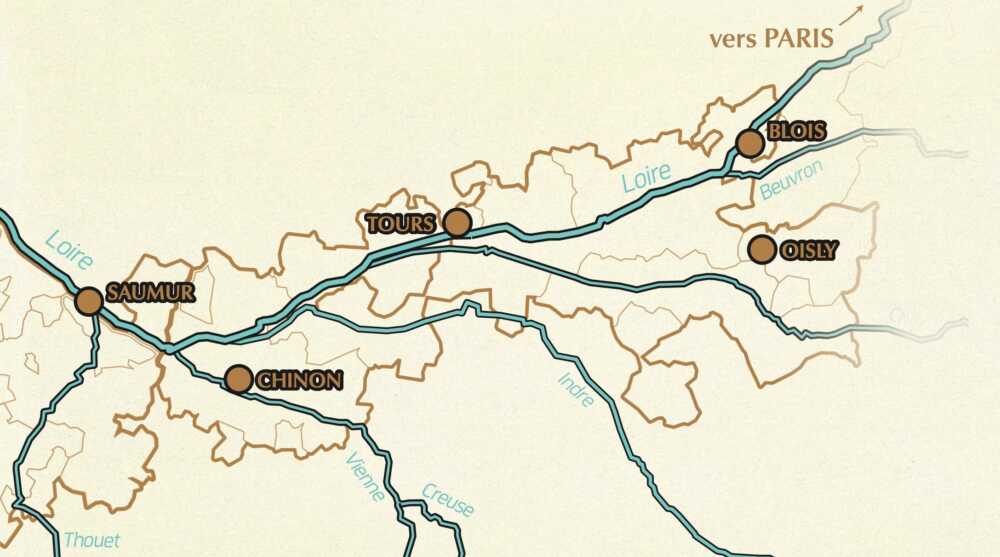 Loire carte des appellations