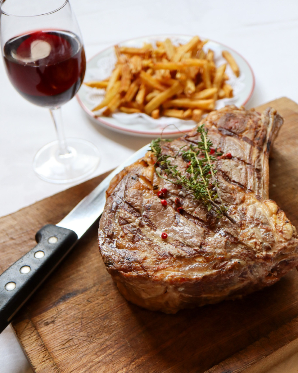 Au Bœuf Couronné côte de bœuf