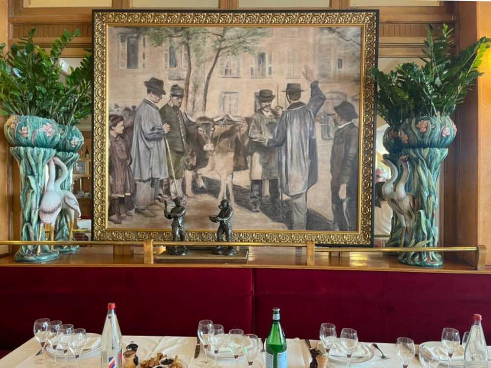 Au Bœuf Couronné tableau des maquignons