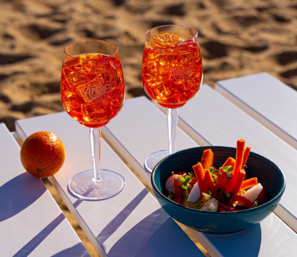 Aperol à la plage