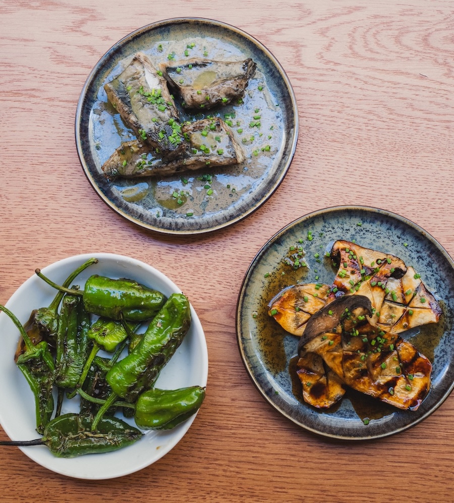 tapas piments et champignons
